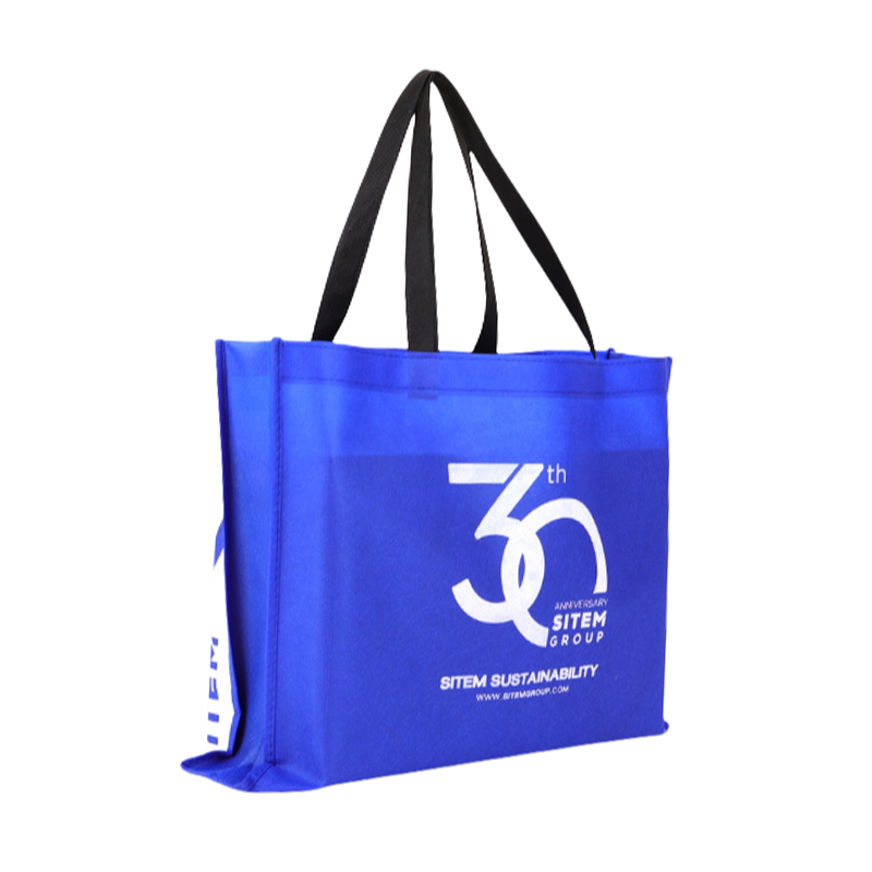 Bolsa azul no tejida simple