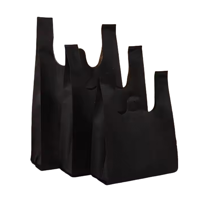 Bolso de chaleco negro no tejido