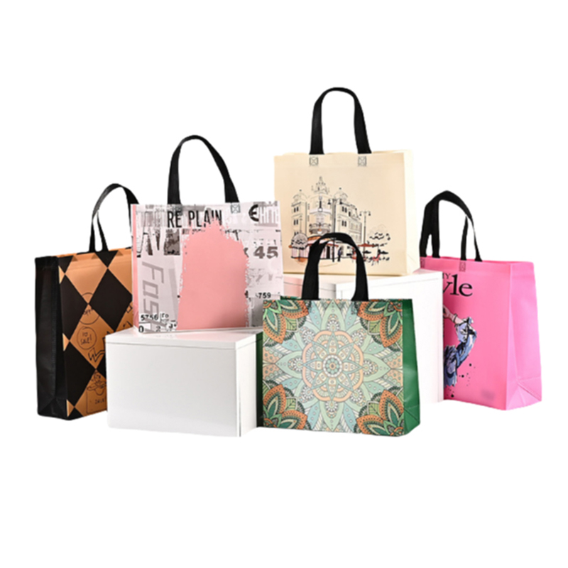 Bolsa de compras no tejida liviana personalizable