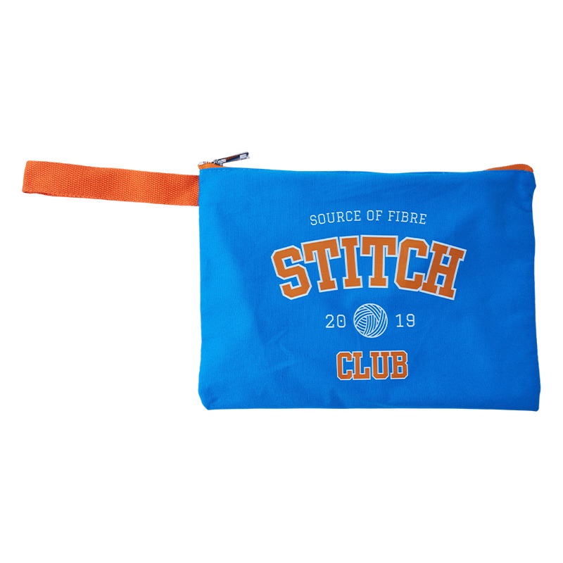 Estuche para lápices con sellado de lona de algodón reciclado