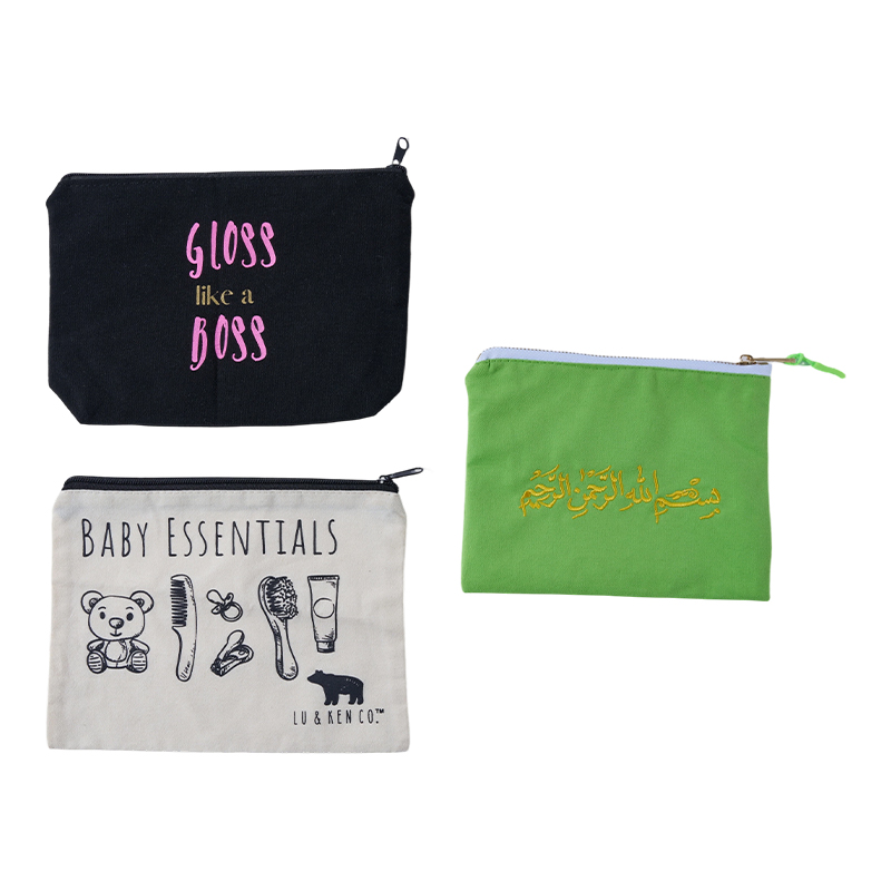 Exquisito estuche de algodón estampado.