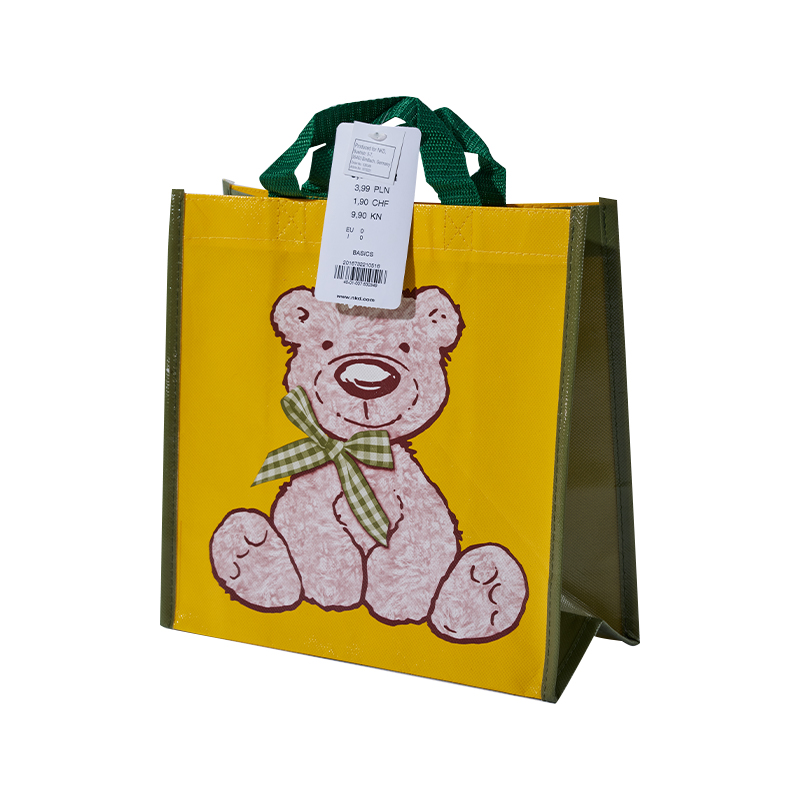 Bolso no tejido con película láser de oso lindo
