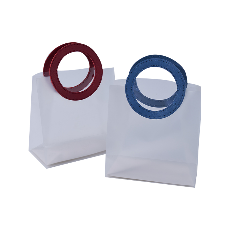 Elegante bolsa de regalo cuadrada esmerilada