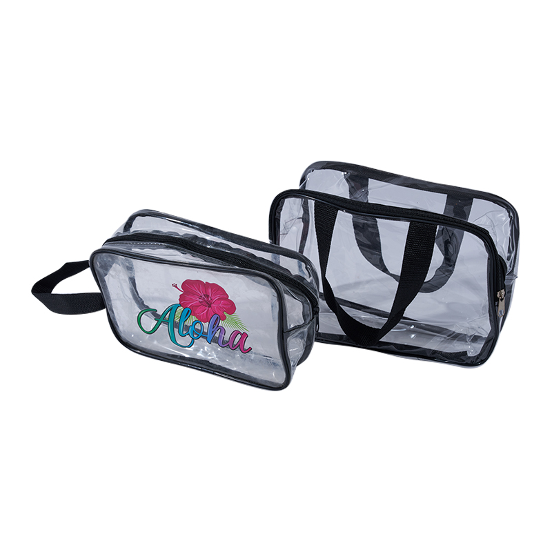 Bolso de mano transparente compacto y ligero